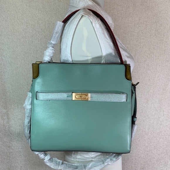 NEW Tory Burch Lee Radziwill Double Small Rivulet Leather Shoulder Bag/Satchel - Picture 6 of 14